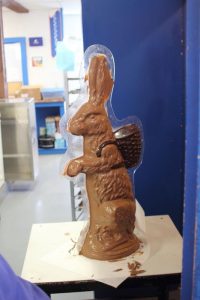 chocolate bunny cooling
