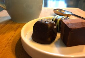 mug cake close up chocolate