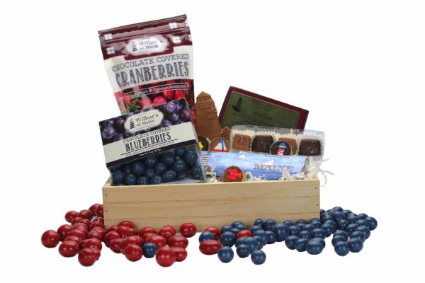 Small Maine Wooden Gift Basket