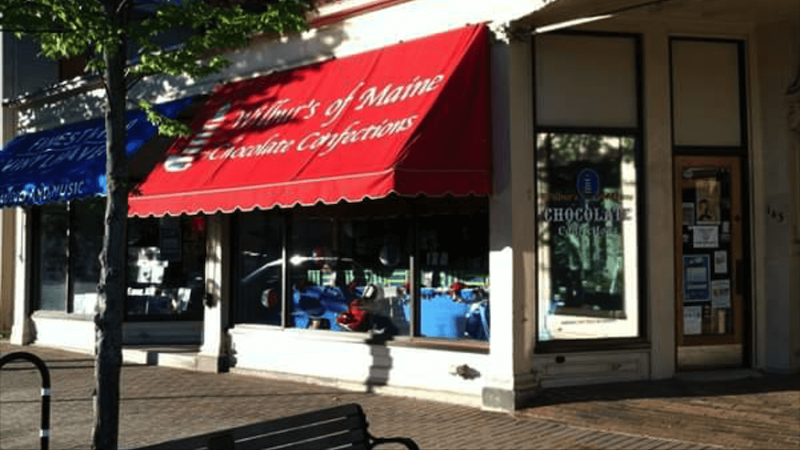 Downtown Brunswick Wilbur's of Maine Store Front